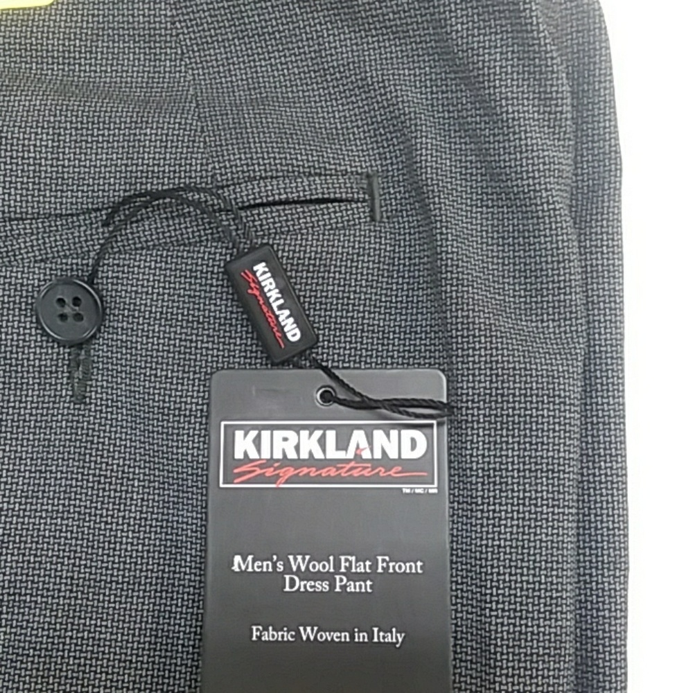 Kirkland signature Men's Flat Front Dress Pants - Picture 2 of 3